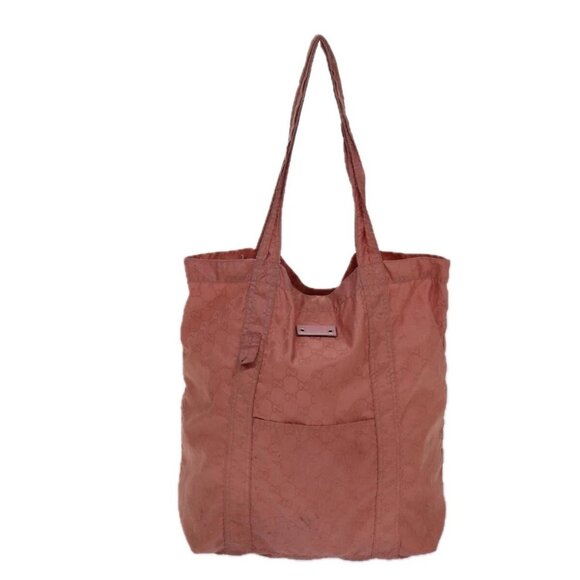 GUCCI GG Canvas Tote Bag Pink 223669 Auth - Picture 2 of 15